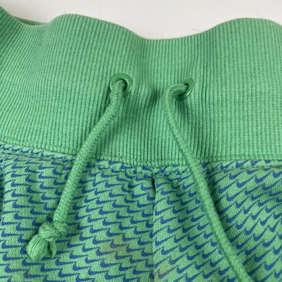 Nike Phoenix Sweat Shorts Women’s L Green High Elastic Waist Logo Print - Picture 7 of 11
